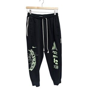 Nike Ja Morant Standard Issue Jogger Mens M  black Graphic Sweatpants Dri Fit